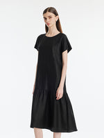 16 Momme Xiang Yun Silk Women Midi Dress GOELIA