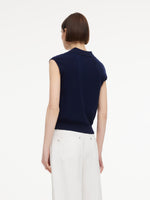 Lyocell Blend V-Neck Women Knit Vest GOELIA