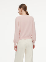 100% Cashmere Rhinestone Women Sweater GOELIA