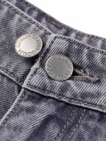 [Preview] Lyocell Cotton Blend Denim Women Straight Leg Jeans With Leather Belt GOELIA