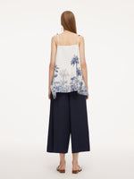 Tencel Linen Blend Floral Printed Women Camisole GOELIA