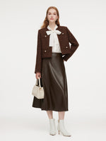 Wool Blend Tweed Women Cropped Jacket GOELIA