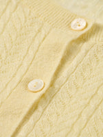 [Preview] Alpaca Wool Lyocell Blend Women Lightweight Cardigan GOELIA