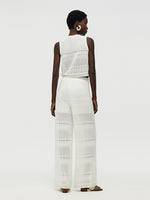 Cotton Openwork Tank Top And Pants Two-Piece Set GOELIA
