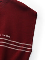 Tencel Blend Stripe Letter Print Women Cap Sleeve Knit Top GOELIA