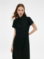 18MM Xiang Yun Silk Women Qipao Maxi Dress GOELIA