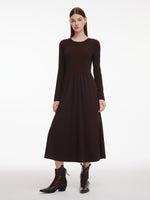 [Preview] Stretchy Vest And Dress Two-Piece Set With Silk & Belt GOELIA