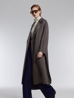 [Preview] Wool Cashmere Double-Faced Women Wrap Overcoat GOELIA