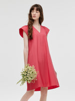 V-Neck Women Mini Dress GOELIA