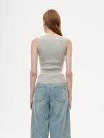 Square Neck Women Knit Tank Top GOELIA