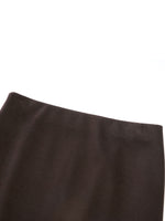 Back Slit Column Women Knit Skirt GOELIA