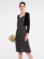 Spaghetti Strap Dress With Knitted Cardigan Two-Piece Set GOELIA