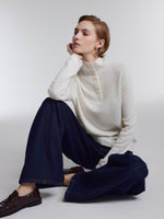 [Preview] Denim Fleece Lined Women Curved Jeans GOELIA