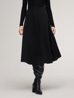 Stretch Flared Women Knit Skirt GOELIA