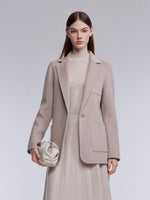 [Preview] Cashmere Wool Blend Double-Faced Women Blazer GOELIA