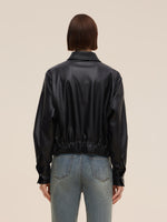 PU Leather Zip-Up Women Jacket GOELIA