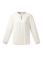 22MM Mulberry Silk Women Round Neck Blouse GOELIA