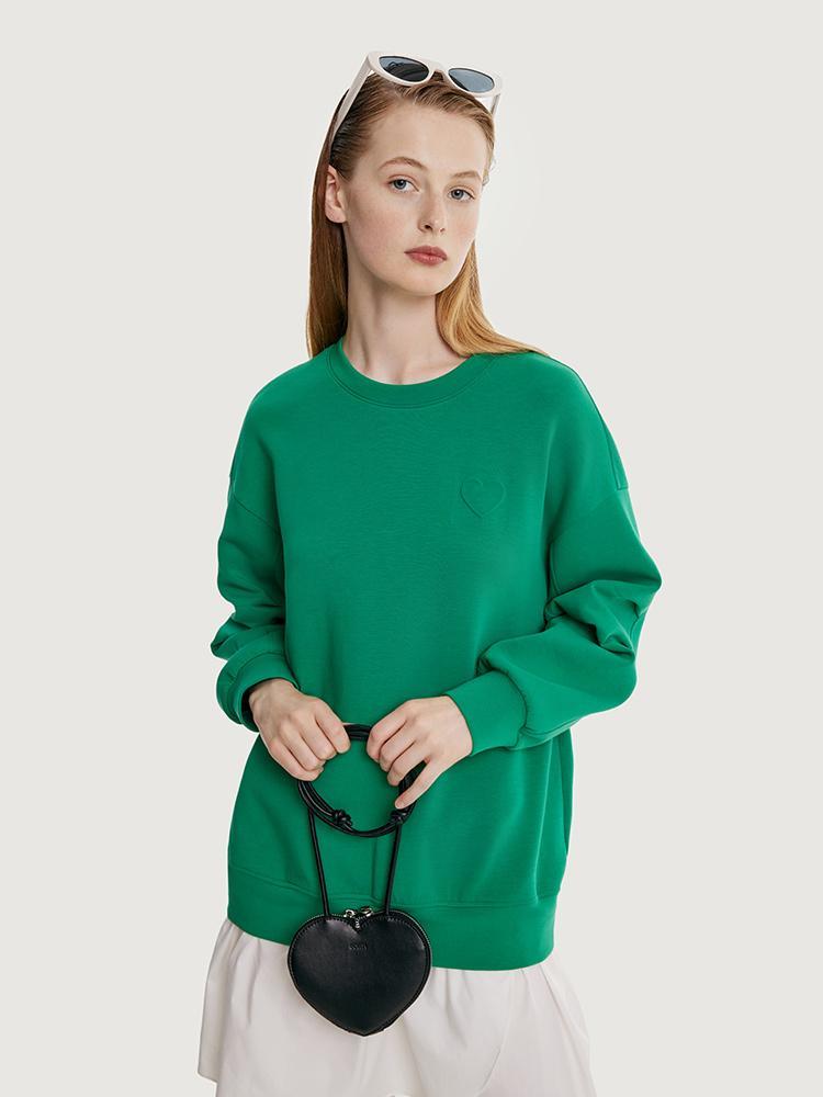 Faux Two-piece Hoodie Dress Paired With A Handbag GOELIA