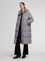 Lightweight Windproof Hooded Long Goose Down Coat GOELIA