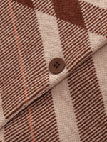 Tencel Wool Blend Plaid Women Cardigan GOELIA