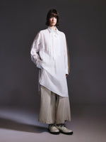 100% Ramie Loose Fit H-Line Unisex Long Shirt GOELIA