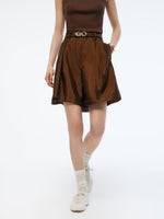 Mulberry Silk Blend Women Sheer Shorts GOELIA