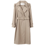Worsted Woolen Double-Breasted Trench Coat GOELIA