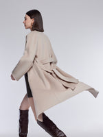 Wool Cashmere Double-Faced Women Wrap Overcoat GOELIA