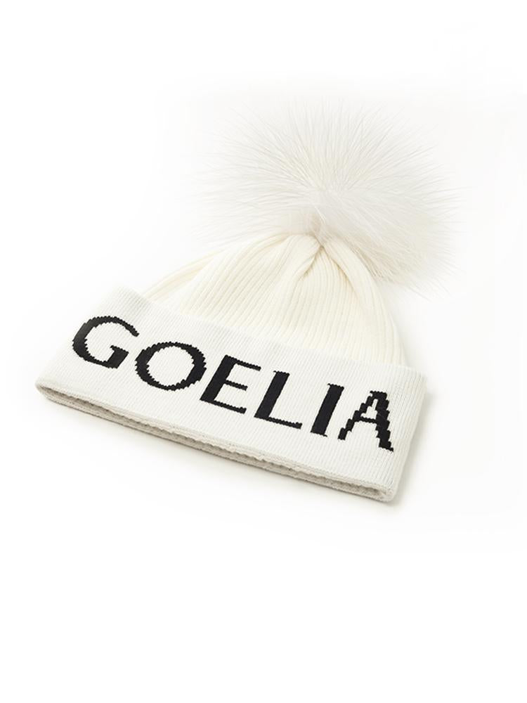 Letter Jacquard Knitted Hat GOELIA