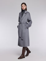 [Preview] 100% Cashmere Double-Faced Women Wrap Overcoat GOELIA