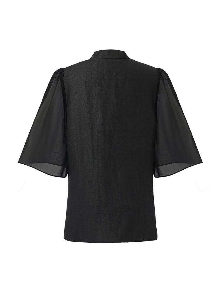 18 Momme Xiang Yun Silk Single-Breasted Women Midi Shirt Dress With Belt