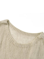 Cashmere Mulberry Silk Blend Boat Neck Women Knit Top GOELIA