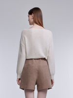 [Preview] 100% Wool Shimmer Women Sweater With GO Letter Clip GOELIA