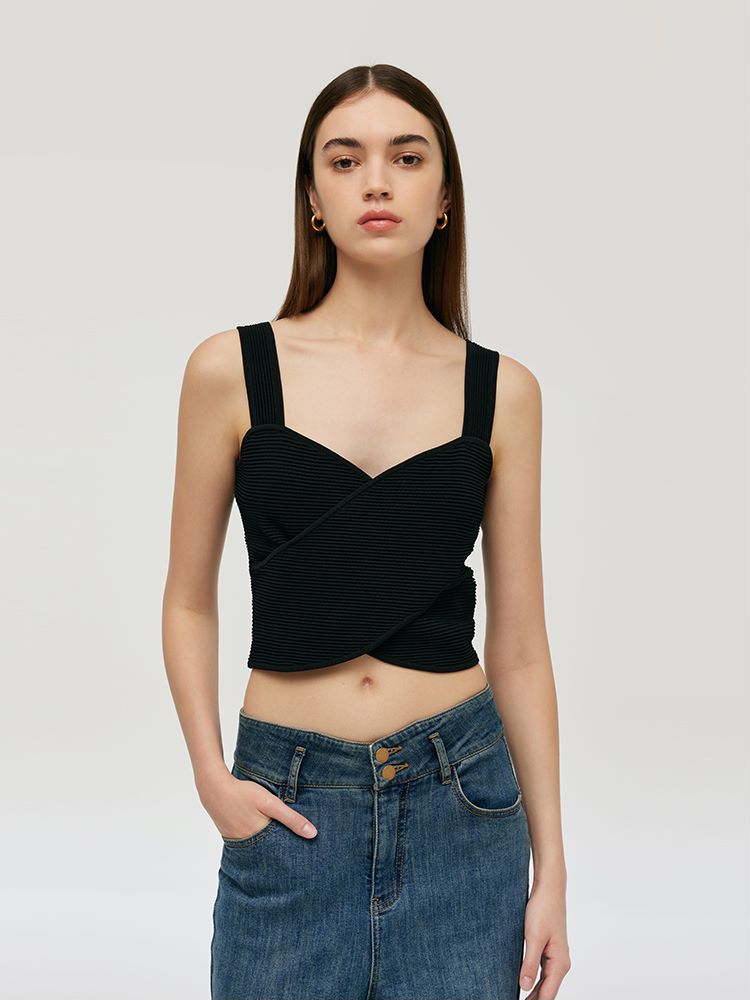Crossover Women Knitted Tank Top GOELIA