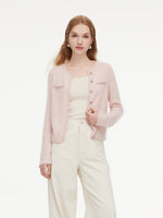 [Preview] 100% Brushed Cashmere Women Cardigan GOELIA
