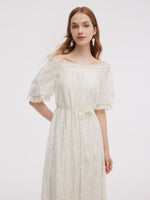 Tencel Blend Embroidered Women Maxi Dress GOELIA