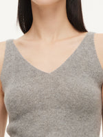 100% Cashmere Seamless Women Knit Tank Top GOELIA
