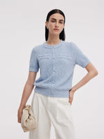 Frayed Edge Women Knit Top GOELIA