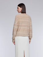 [Preview] Brushed Cashmere Wool Stripe Women Sweater GOELIA