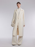 [Preview] Cashmere Wool Blend Double-Faced Women Overcoat GOELIA