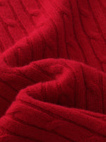 100% Wool Cable Knit Women Sweater GOELIA