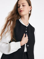 Shirt And Vest And Tulle Skirt With Belt Three-Piece Set GOELIA