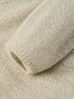 Cashmere Mulberry Silk Blend Boat Neck Women Knit Top GOELIA