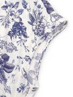 19MM Mulberry Silk Floral Print Women Qipao Maxi Dress GOELIA