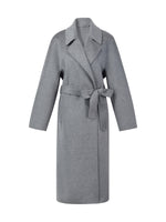 [Preview] 100% Cashmere Double-Faced Women Wrap Overcoat GOELIA