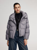 Lightweight Windproof Hooded Goose Down Jacket GOELIA