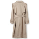 Worsted Woolen Double-Breasted Trench Coat GOELIA
