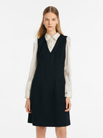 Double-Layer Patchwork Women Mini Dress GOELIA