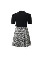 Mandarin Collared Knitted Top And Short Mamianqun Two-Piece Set GOELIA