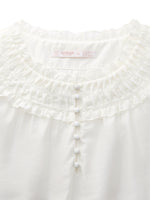 Tencel Blend 3/4 Sleeve Women H-Line Blouse GOELIA